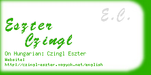 eszter czingl business card